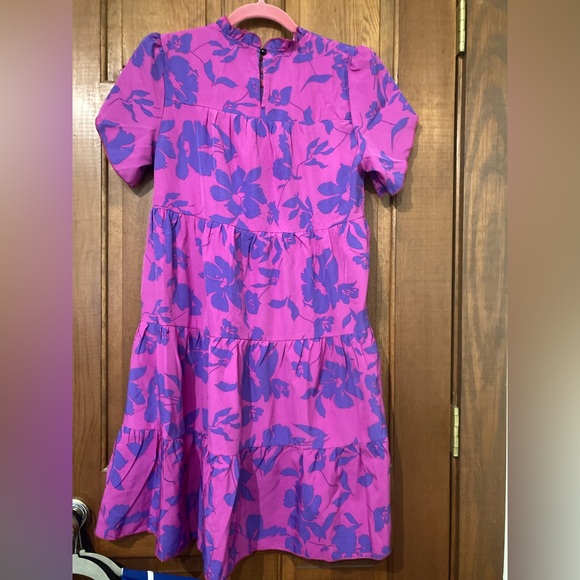 SHEIN Women’s Vacay Dress in Pink and Purple Floral print Medium - Picture 3 of 7